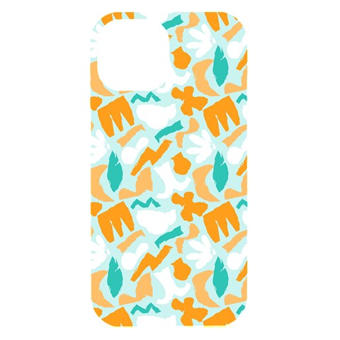 Design Pattern Seamless Tropical iPhone 15 Black UV Print PC Hardshell Case from ArtsNow.com Front