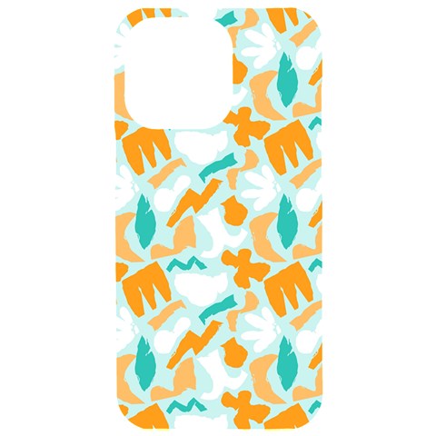 Design Pattern Seamless Tropical iPhone 15 Pro Max Black UV Print PC Hardshell Case from ArtsNow.com Front