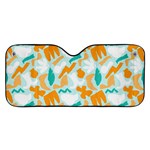 Design Pattern Seamless Tropical Car Windshield Sunshade