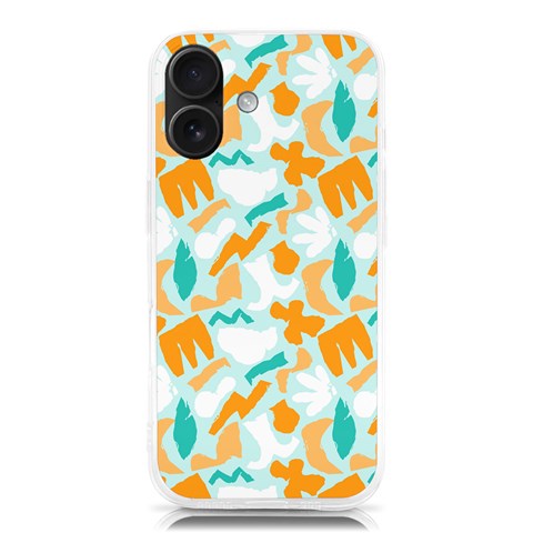 Design Pattern Seamless Tropical iPhone 16 TPU UV Print Case from ArtsNow.com Front