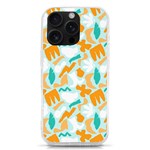 Design Pattern Seamless Tropical iPhone 16 Pro TPU UV Print Case