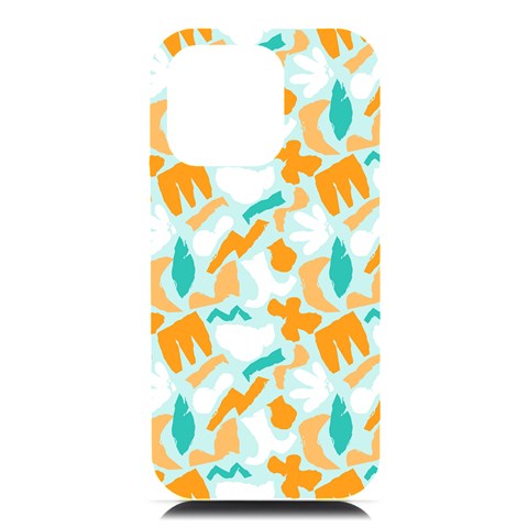Design Pattern Seamless Tropical iPhone 16 Pro Max Black UV Print PC Hardshell Case from ArtsNow.com Front