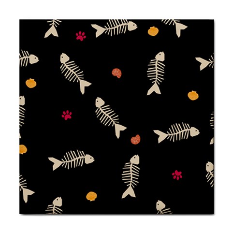 Pattern Design Seamless Fishbone Tile Coaster from ArtsNow.com Front