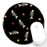 Pattern Design Seamless Fishbone Round Mousepad