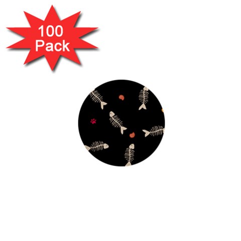 Pattern Design Seamless Fishbone 1  Mini Buttons (100 pack)  from ArtsNow.com Front
