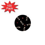 Pattern Design Seamless Fishbone 1  Mini Buttons (100 pack) 