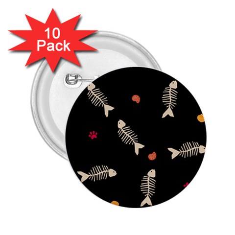 Pattern Design Seamless Fishbone 2.25  Buttons (10 pack)  from ArtsNow.com Front