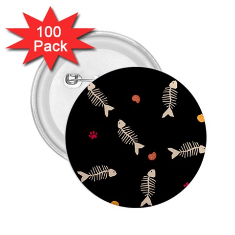 Pattern Design Seamless Fishbone 2.25  Buttons (100 pack)  from ArtsNow.com Front