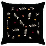 Pattern Design Seamless Fishbone Throw Pillow Case (Black)