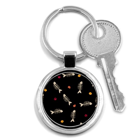 Pattern Design Seamless Fishbone Key Chain (Round) from ArtsNow.com Front