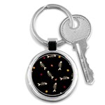Pattern Design Seamless Fishbone Key Chain (Round)