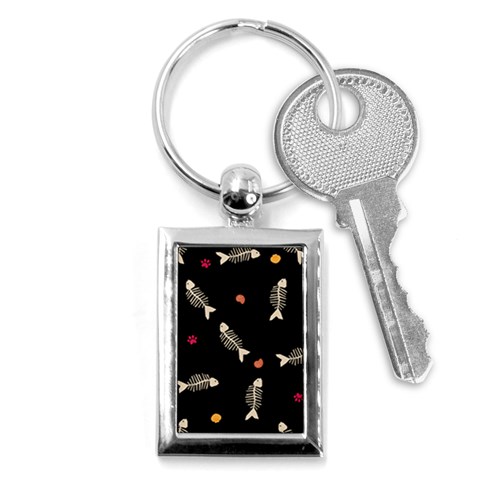 Pattern Design Seamless Fishbone Key Chain (Rectangle) from ArtsNow.com Front