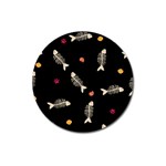 Pattern Design Seamless Fishbone Magnet 3  (Round)