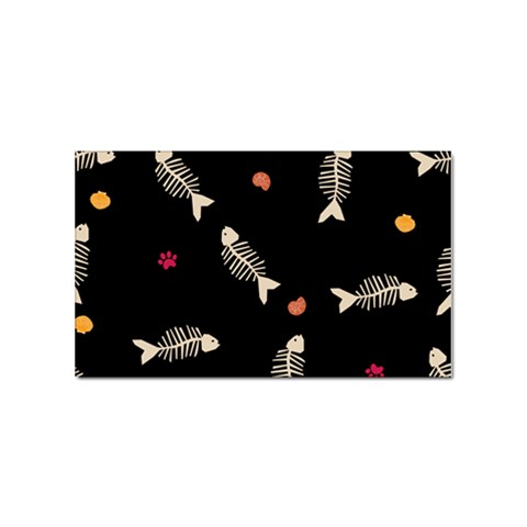 Pattern Design Seamless Fishbone Sticker Rectangular (100 pack) from ArtsNow.com Front