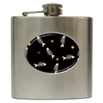 Pattern Design Seamless Fishbone Hip Flask (6 oz)