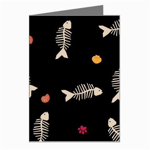 Pattern Design Seamless Fishbone Greeting Card from ArtsNow.com Left