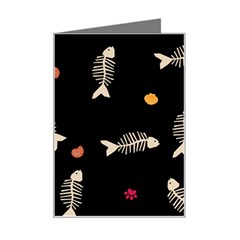 Pattern Design Seamless Fishbone Mini Greeting Card from ArtsNow.com Left