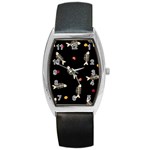 Pattern Design Seamless Fishbone Barrel Style Metal Watch