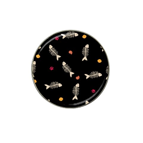 Pattern Design Seamless Fishbone Hat Clip Ball Marker from ArtsNow.com Front