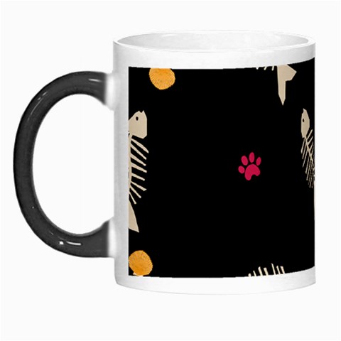 Pattern Design Seamless Fishbone Morph Mug from ArtsNow.com Left