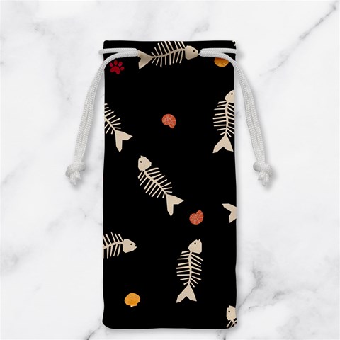 Pattern Design Seamless Fishbone Jewelry Bag from ArtsNow.com Front