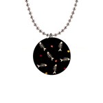 Pattern Design Seamless Fishbone 1  Button Necklace