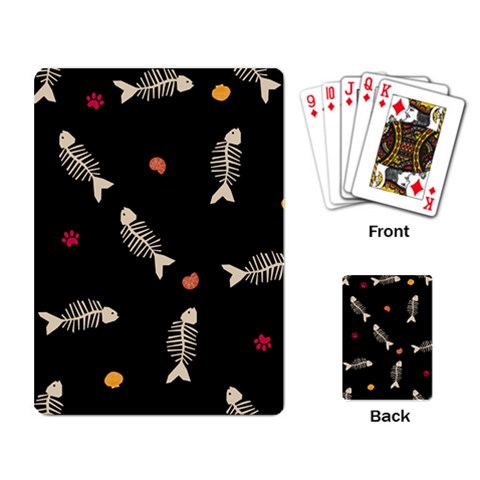 Pattern Design Seamless Fishbone Playing Cards Single Design (Rectangle) from ArtsNow.com Back