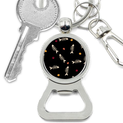 Pattern Design Seamless Fishbone Bottle Opener Key Chain from ArtsNow.com Front