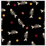 Pattern Design Seamless Fishbone Canvas 12  x 12 