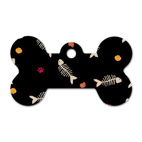 Pattern Design Seamless Fishbone Dog Tag Bone (Two Sides) from ArtsNow.com Front