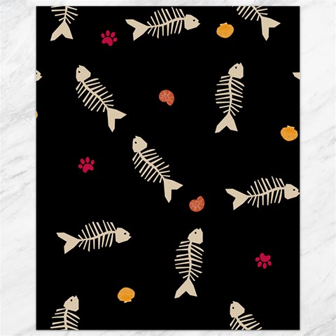 Pattern Design Seamless Fishbone Canvas 11  x 14  from ArtsNow.com 10.95 x13.48  Canvas - 1