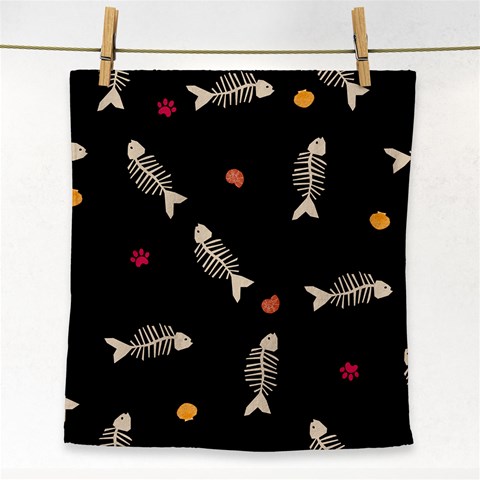 Pattern Design Seamless Fishbone Face Towel from ArtsNow.com Front