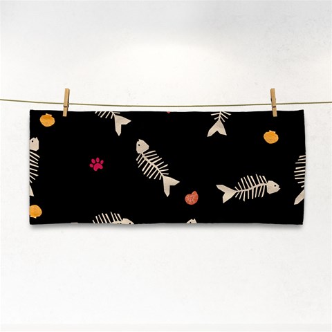 Pattern Design Seamless Fishbone Hand Towel from ArtsNow.com Front