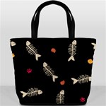 Pattern Design Seamless Fishbone Bucket Bag