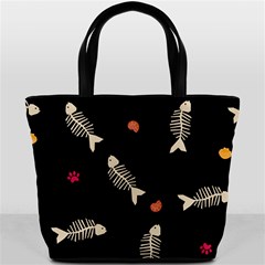 Pattern Design Seamless Fishbone Bucket Bag from ArtsNow.com Back