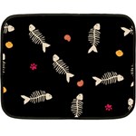 Pattern Design Seamless Fishbone 35 x27  Fleece Blanket (Mini)