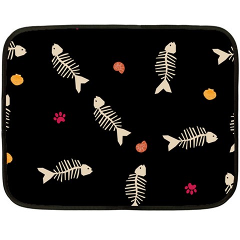 Pattern Design Seamless Fishbone 35 x27  Two Sides Fleece Blanket (Mini) from ArtsNow.com 35 x27  Blanket Front