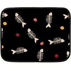 Pattern Design Seamless Fishbone 35 x27  Two Sides Fleece Blanket (Mini) from ArtsNow.com 35 x27  Blanket Back