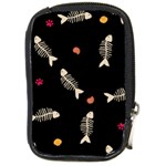 Pattern Design Seamless Fishbone Compact Camera Leather Case