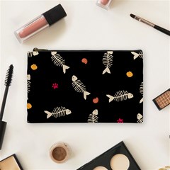 Pattern Design Seamless Fishbone Cosmetic Bag (Medium) from ArtsNow.com Front