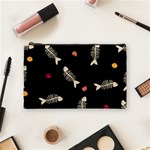 Pattern Design Seamless Fishbone Cosmetic Bag (Medium)