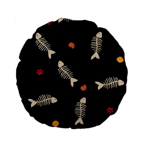 Pattern Design Seamless Fishbone Standard 15  Premium Round Cushions from ArtsNow.com Front