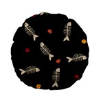 Pattern Design Seamless Fishbone Standard 15  Premium Round Cushions