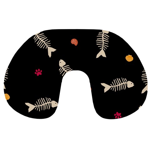 Pattern Design Seamless Fishbone Travel Neck Pillow from ArtsNow.com Front