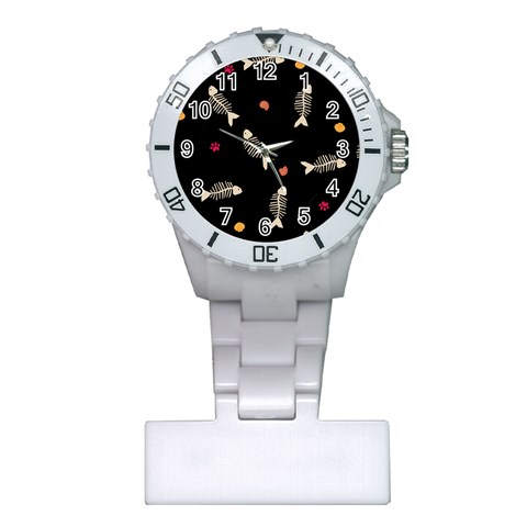 Pattern Design Seamless Fishbone Plastic Nurses Watch from ArtsNow.com Front