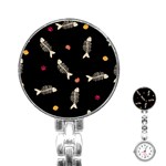 Pattern Design Seamless Fishbone Stainless Steel Nurses Watch