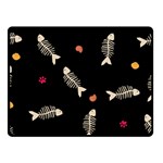 Pattern Design Seamless Fishbone 50  x 40  Two Sides Fleece Blanket (Small)