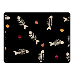 Pattern Design Seamless Fishbone 50  x 40  Two Sides Fleece Blanket (Small) from ArtsNow.com 45 x34  Blanket Back