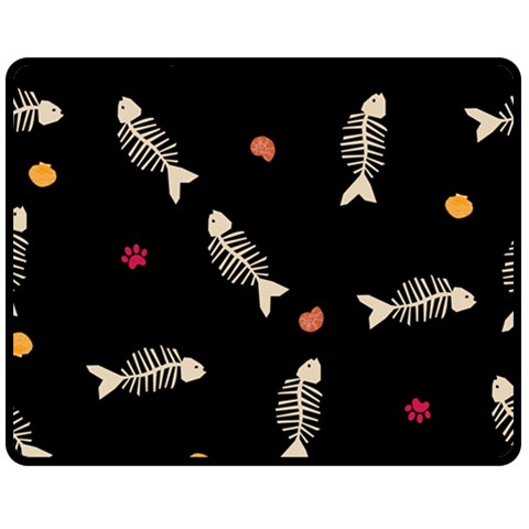 Pattern Design Seamless Fishbone 60  x 50  Two Sides Fleece Blanket (Medium) from ArtsNow.com 58.8 x47.4  Blanket Front
