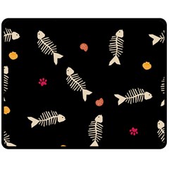 Pattern Design Seamless Fishbone 60  x 50  Two Sides Fleece Blanket (Medium) from ArtsNow.com 58.8 x47.4  Blanket Front